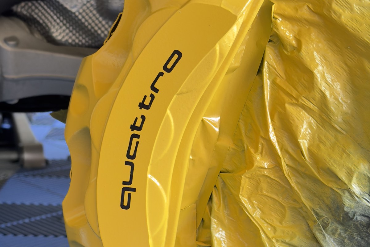 Custom Brake Caliper Painting after