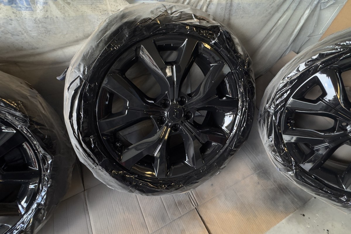 Custom Wheel Painting after